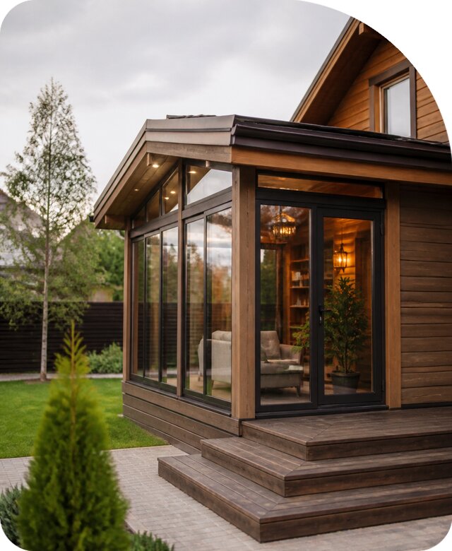 Утепленная веранда в Муравленке под ключ по цене от 80295 р. | РадиДОМА-Мрв